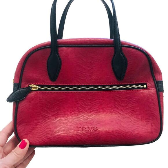 Women's Small Red Handbag by Desmo Made in Italy - Picture 1 of 12